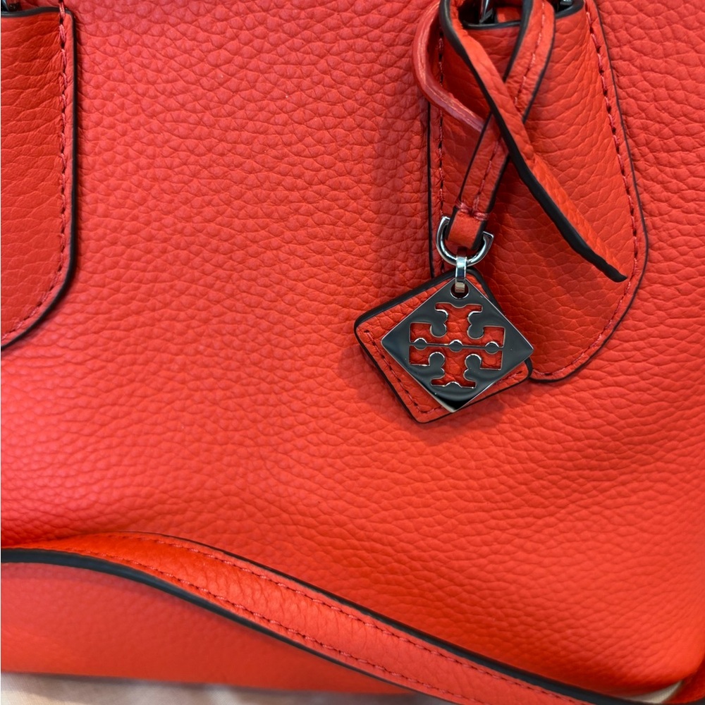 Tory Burch Poppy Red Leather Mini Bag - Picture 6 of 7